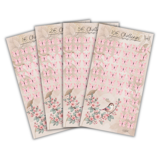 1€-10€ Schmetterling Challenge/ -Set